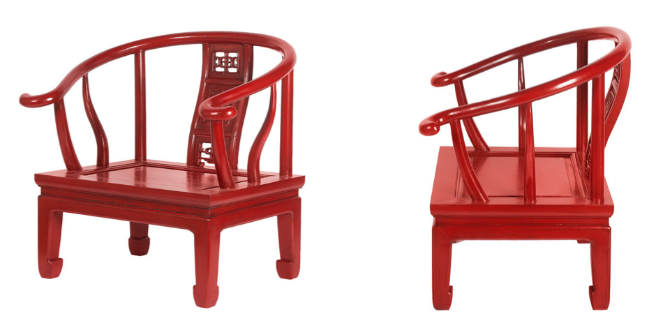 Кресло для медитации Chinese Armchair Red Кресло для медитации Chinese Armchair Red - Loft-Concept в Барнауле