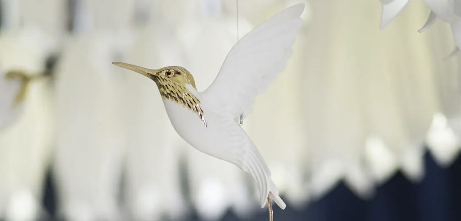 Большая Люстра для Лестницы Sagarti Contemporary chandelier ALBA GRAND Flowers & Birds - фото