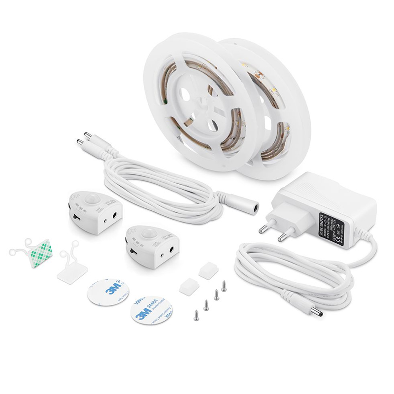 Комплект светодиодной ленты 2,4W/m 30LED/m 2835SMD теплый белый 2х1,2M Белый Комплект светодиодной ленты 2,4W/m 30LED/m 2835SMD теплый белый 2х1,2M Белый в Барнауле | Loft Concept