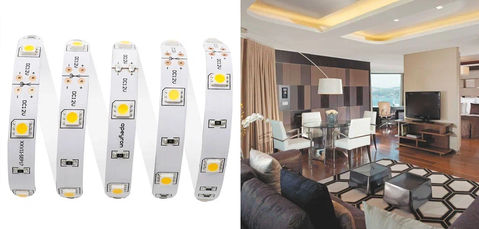 Светодиодная лента 7,2W/m 30LED/m 5050SMD теплый белый 5M Светодиодная лента 7,2W/m 30LED/m 5050SMD теплый белый 5M - Loft-Concept в Барнауле