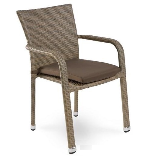 Стул Rottan chair beige Бежево-серый Стул Rottan chair beige Бежево-серый в Барнауле | Loft Concept
