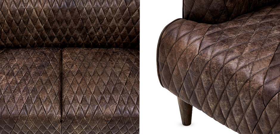 Диван Rhombuses Upholstery Triple Sofa Диван Rhombuses Upholstery Triple Sofa - Loft-Concept в Барнауле