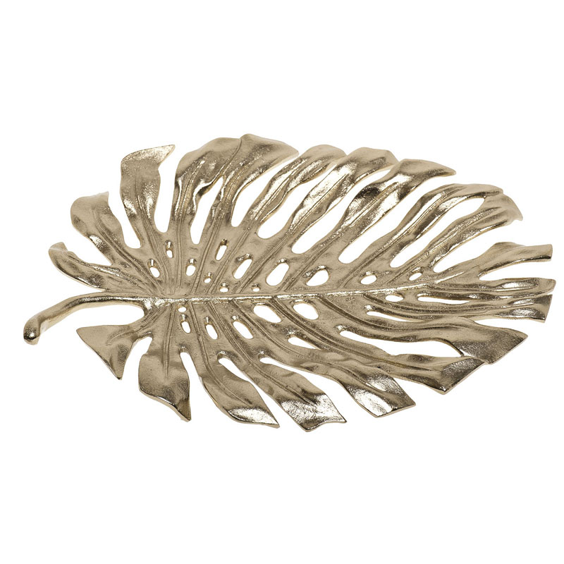Поднос Monstera Leaf Золотой Поднос Monstera Leaf Золотой в Барнауле | Loft Concept