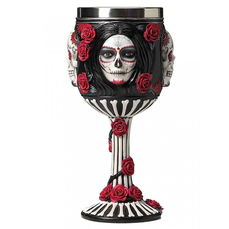 Кубок Santa Muerte Черный Красный Кубок Santa Muerte Черный Красный в Барнауле | Loft Concept