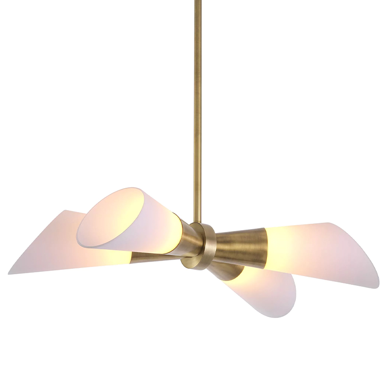Люстра Eichholtz Ceiling Lamp Papillon Латунь Белый Люстра Eichholtz Ceiling Lamp Papillon Латунь Белый в Барнауле | Loft Concept