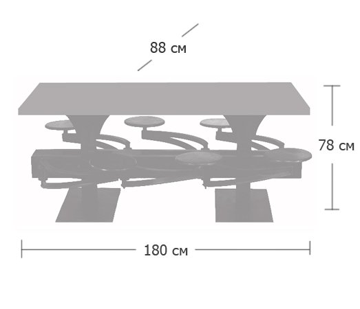 Обеденный стол Perrin Communal Table Loft Обеденный стол Perrin Communal Table Loft в Барнауле