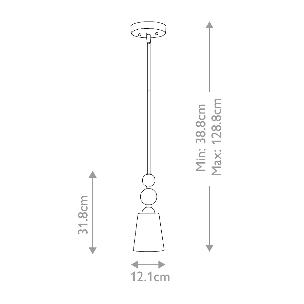 Подвесной светильник с матовым стеклянным коническим плафоном в современном стиле Hinkley в Барнауле