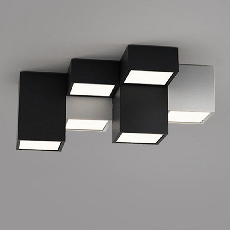 Комбинация из 7-ти геометрических потолочных светильников Seven Geometric Lamps Черный Белый Комбинация из 7-ти геометрических потолочных светильников Seven Geometric Lamps Черный Белый в Барнауле | Loft Concept