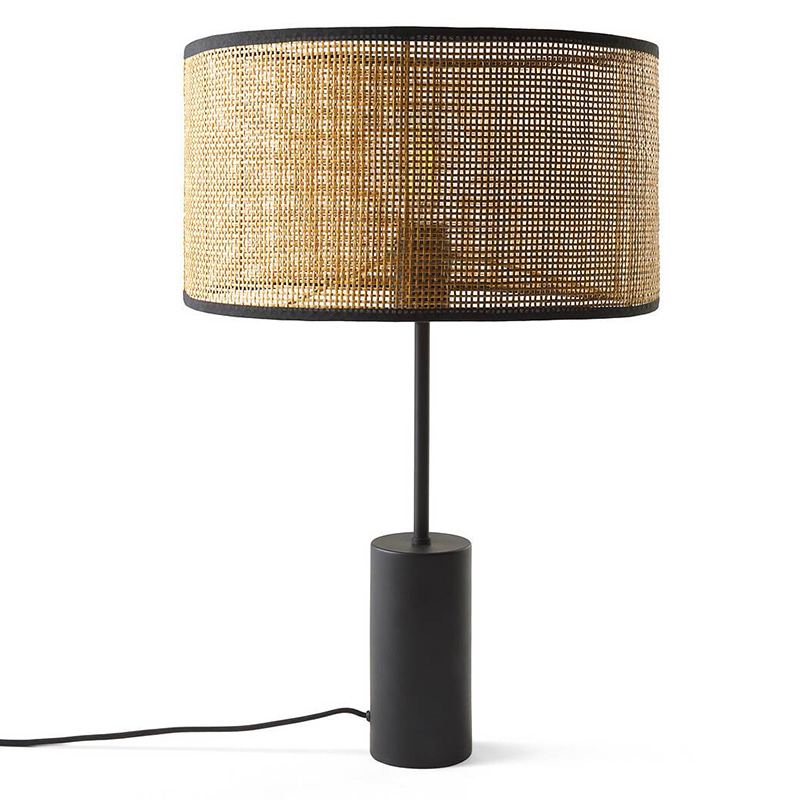 Настольная лампа Solvei Wicker Table lamp Черный Коричневый Настольная лампа Solvei Wicker Table lamp Черный Коричневый в Барнауле | Loft Concept