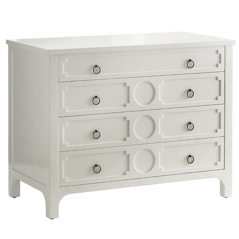 Комод с 4-мя ящиками Lawrence chest of drawers White Белый Белый Комод с 4-мя ящиками Lawrence chest of drawers White Белый Белый в Барнауле | Loft Concept