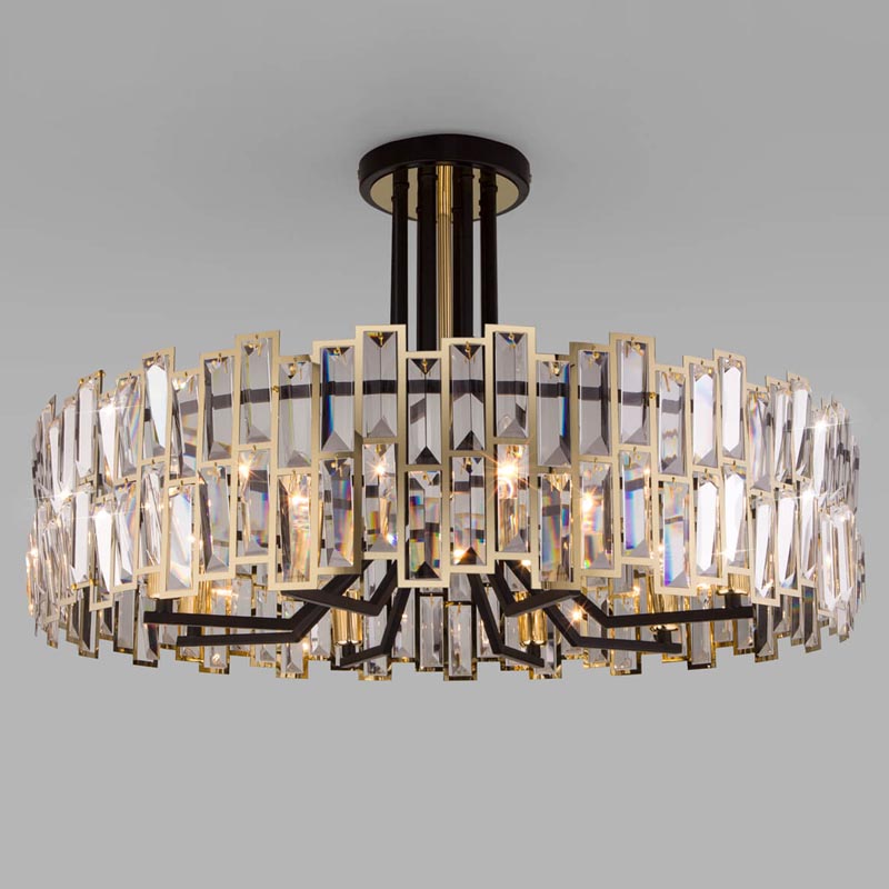Потолочная люстра Darkness Chandelier gold 71 Черный Прозрачный (Transparent) Золотой Потолочная люстра Darkness Chandelier gold 71 Черный Прозрачный (Transparent) Золотой в Барнауле | Loft Concept