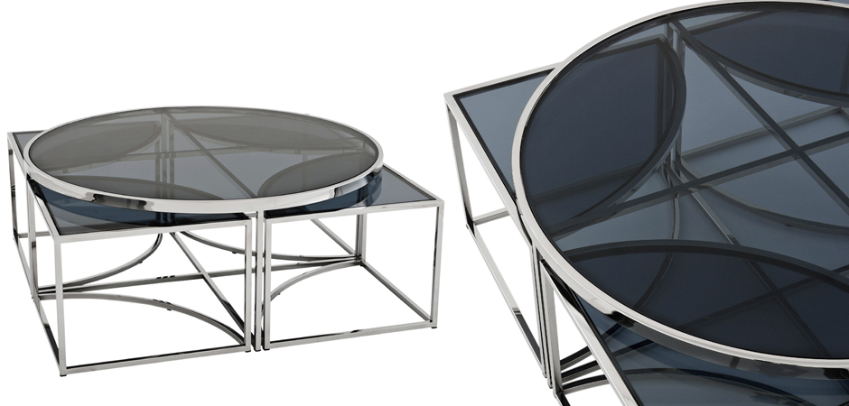Кофейный стол Eichholtz Coffee Table Padova Stainless steel Кофейный стол Eichholtz Coffee Table Padova Stainless steel - Loft-Concept в Барнауле