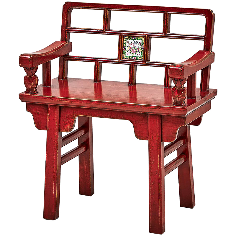 Стул Chinoiserie Red Stool Красный Стул Chinoiserie Red Stool Красный в Барнауле | Loft Concept