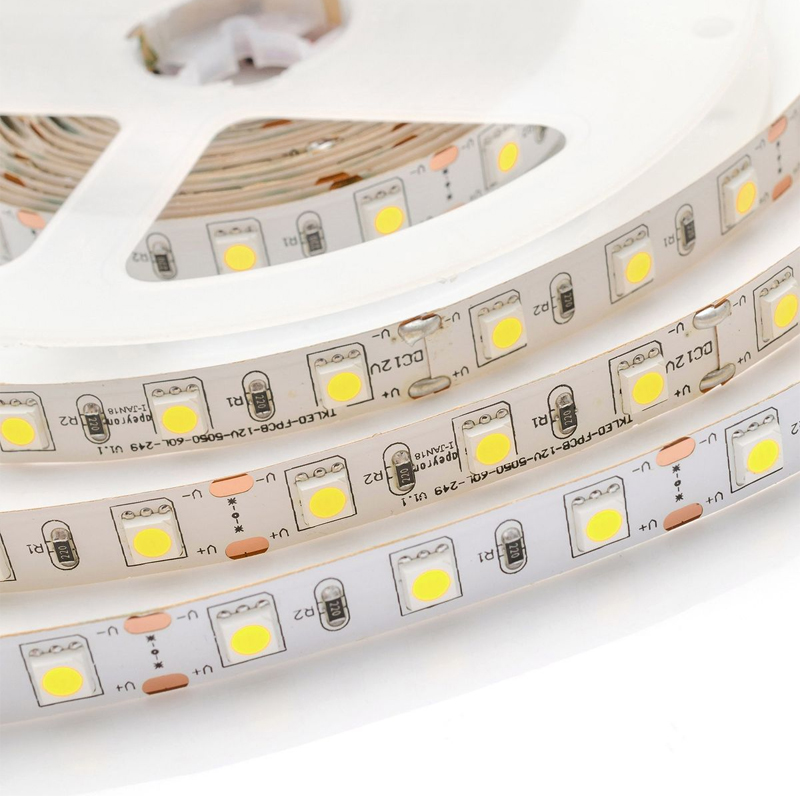 Комплект светодиодной ленты 14,4W/m 60LED/m 5050SMD холодный белый 1M Белый Комплект светодиодной ленты 14,4W/m 60LED/m 5050SMD холодный белый 1M Белый в Барнауле | Loft Concept