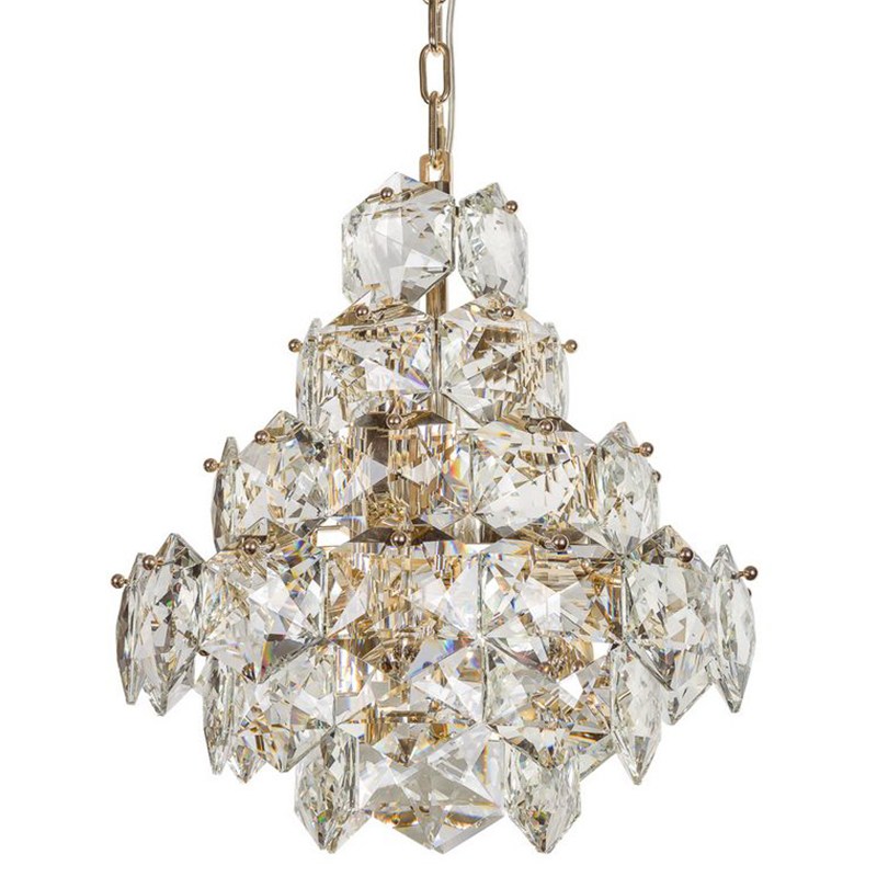 Люстра Tiers Crystal Light Chandelier Gold 45 Золотой Прозрачное Стекло Люстра Tiers Crystal Light Chandelier Gold 45 Золотой Прозрачное Стекло в Барнауле | Loft Concept