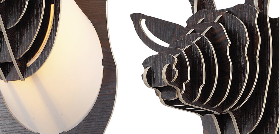 Бра Олень Cardboard Deer Wall Lamp dark - Loft-Concept в Барнауле