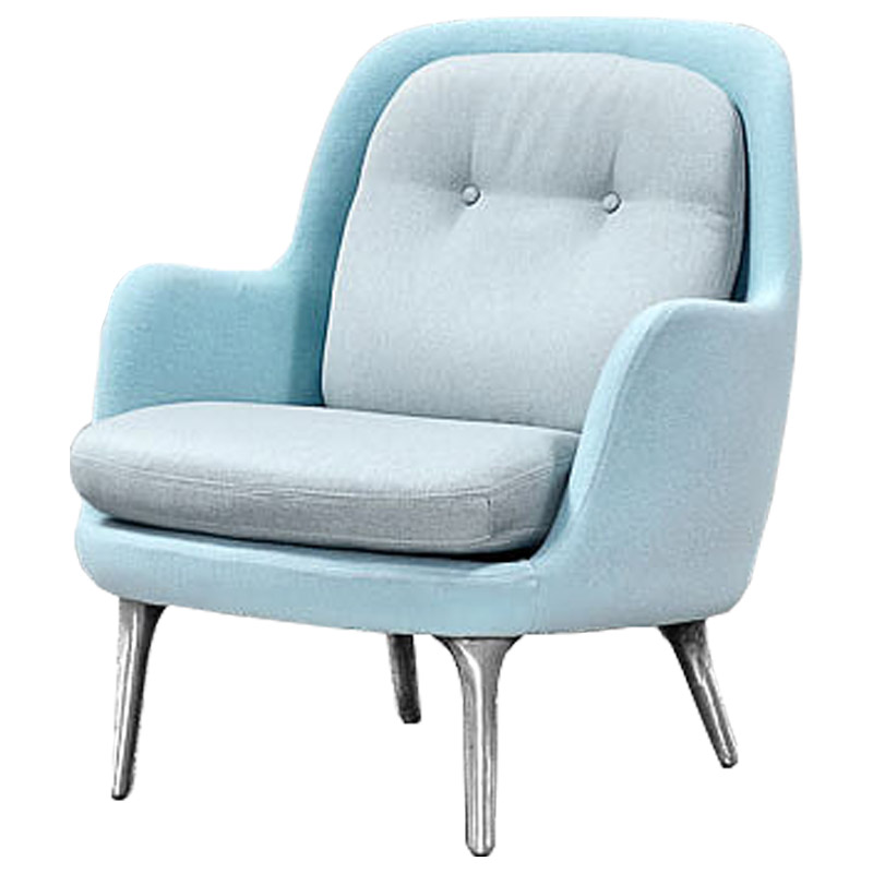 Кресло Bento Chair II Голубой пастельный Серебряный Кресло Bento Chair II Голубой пастельный Серебряный в Барнауле | Loft Concept