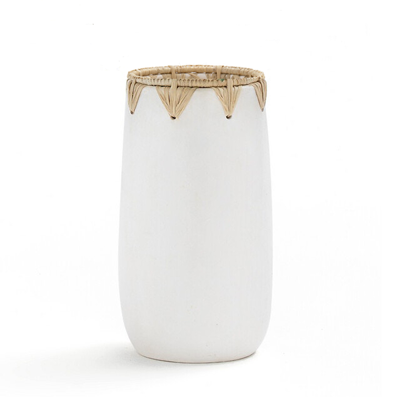 Ваза Ceramic Vase white D13 Белый Ваза Ceramic Vase white D13 Белый в Барнауле | Loft Concept