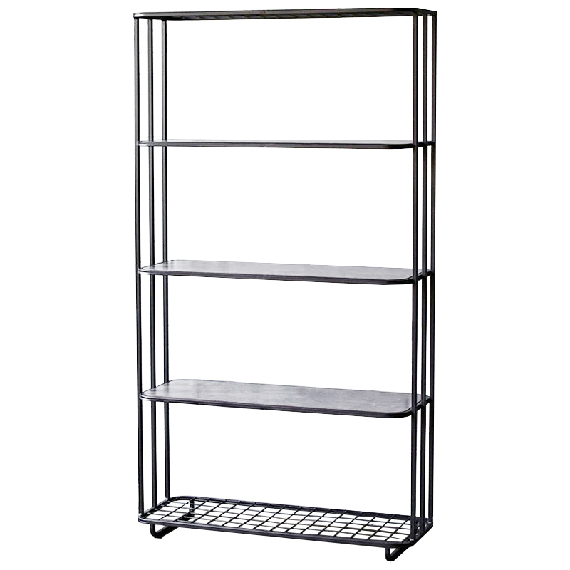 Стеллаж Wynn Industrial Metal Rust Rack Черный Дерево Серый Стеллаж Wynn Industrial Metal Rust Rack Черный Дерево Серый в Барнауле | Loft Concept