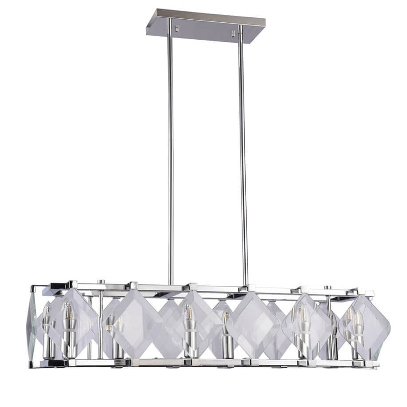 Люстра Glass Rhombus Lighting Хром Люстра Glass Rhombus Lighting Хром в Барнауле | Loft Concept
