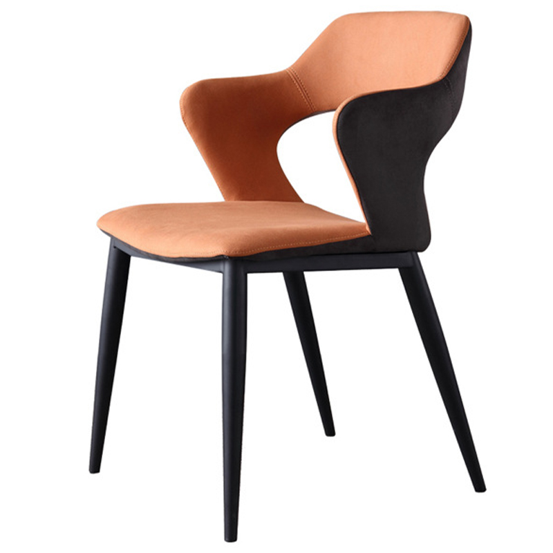 Стул с открытой спинкой Obrien Chair Orange and Grey Оранжевый и Серый Оранжевый Серый Черный Стул с открытой спинкой Obrien Chair Orange and Grey Оранжевый и Серый Оранжевый Серый Черный в Барнауле | Loft Concept