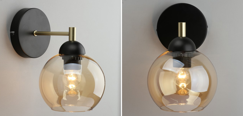 Бра c дымчатым стеклом Smoky Sphere Бра c дымчатым стеклом Smoky Sphere - Loft-Concept в Барнауле