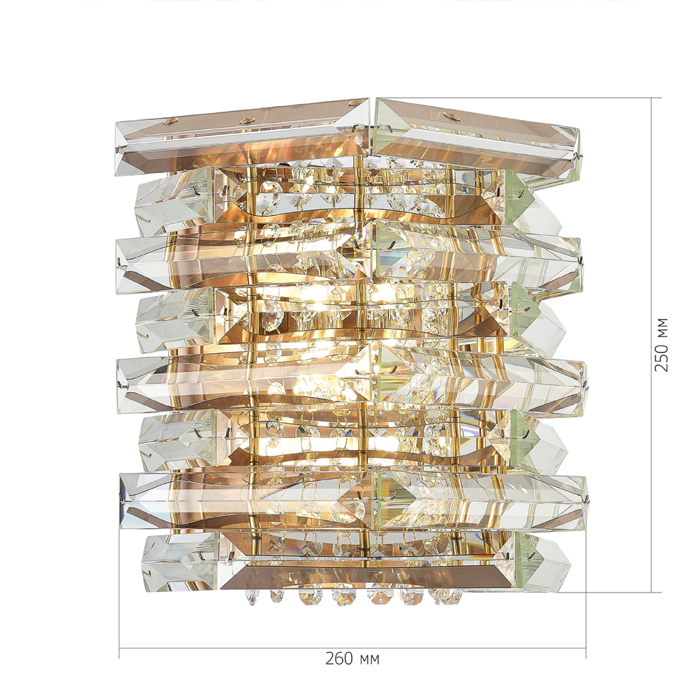 Бра в классическом хрустальном обрамлении Light Garland в Барнауле