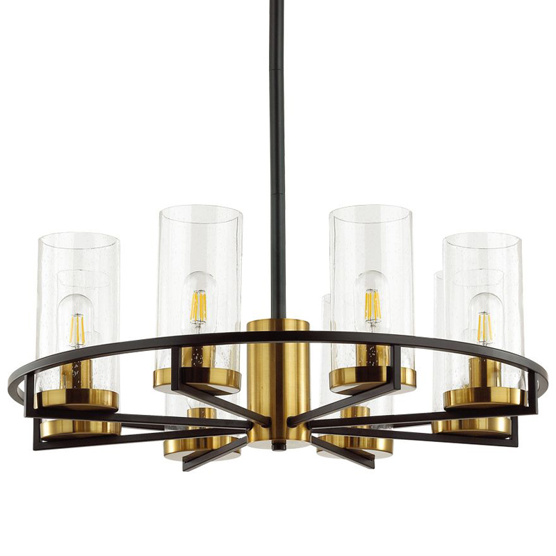 Люстра Goran chandelier 67 Черный Глянцевое золото Прозрачный Люстра Goran chandelier 67 Черный Глянцевое золото Прозрачный в Барнауле | Loft Concept