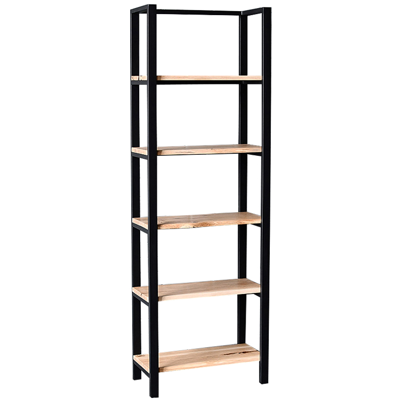 Стеллаж Holt Industrial Metal Rust Rack Древесина Черный в Барнауле | Loft Concept 