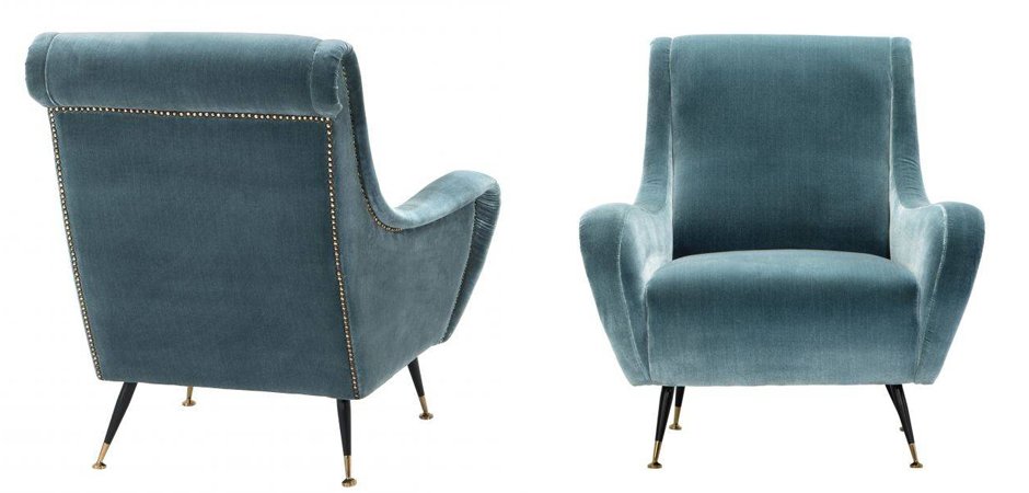 Кресло для гостиной Giardino Chair turquoise бирюзовый вельвет Кресло для гостиной Giardino Chair turquoise бирюзовый вельвет - Loft-Concept в Барнауле