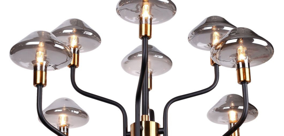 Люстра Gray Glass Mushrooms Люстра Gray Glass Mushrooms - Loft-Concept в Барнауле