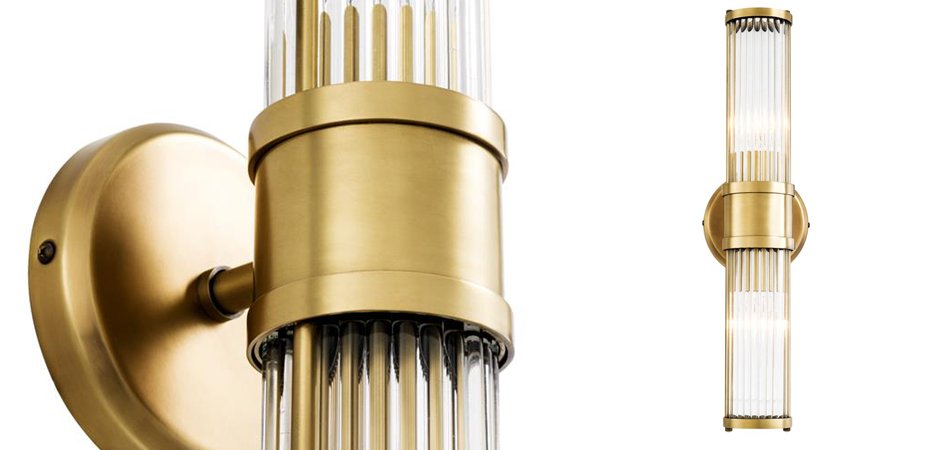 Бра Wall Lamp Claridges Double Brass Бра Wall Lamp Claridges Double Brass - Loft-Concept в Барнауле