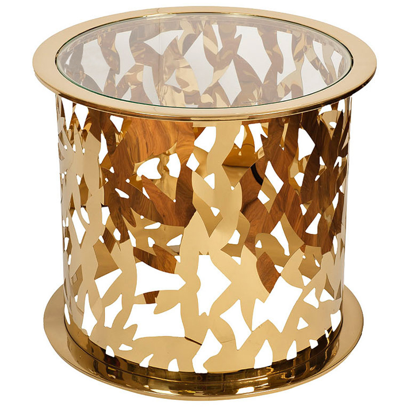 Приставной стол Dorieno Side Table Золотой Приставной стол Dorieno Side Table Золотой в Барнауле | Loft Concept