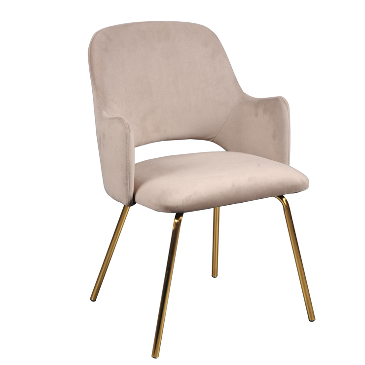 Стул Oppus Chair Бежево-серый Латунь в Барнауле | Loft Concept 