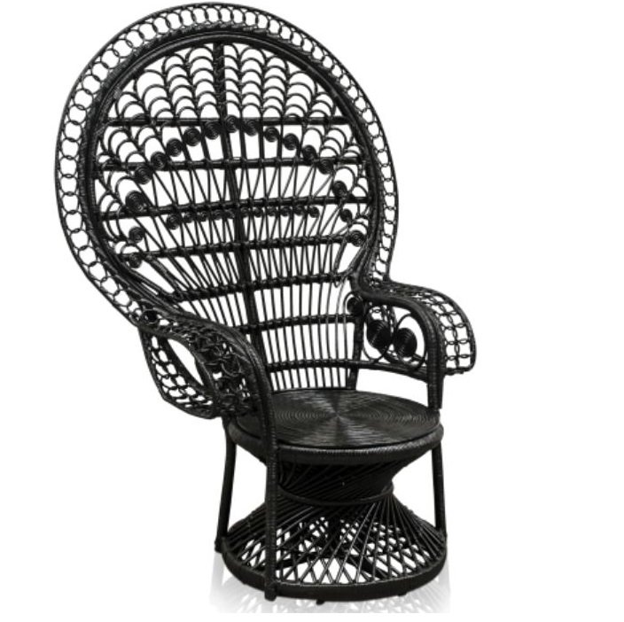PEACOCK CHAIR Кресло Черный PEACOCK CHAIR Кресло Черный в Барнауле | Loft Concept