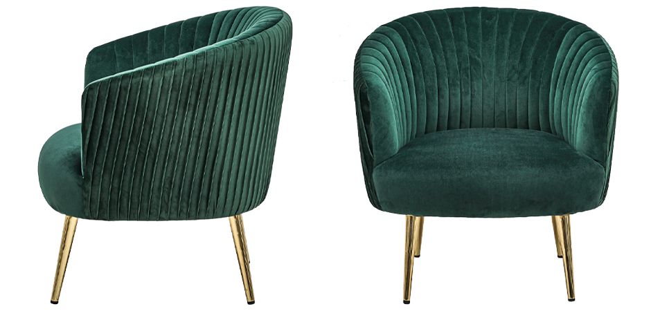 Кресло Christiano Chair green - фото №1