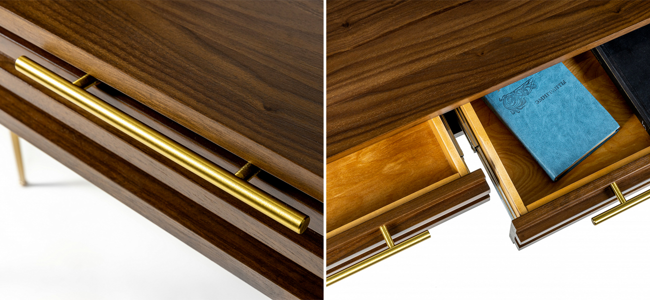 Дизайнерская консоль Wooden Rails - фото №1