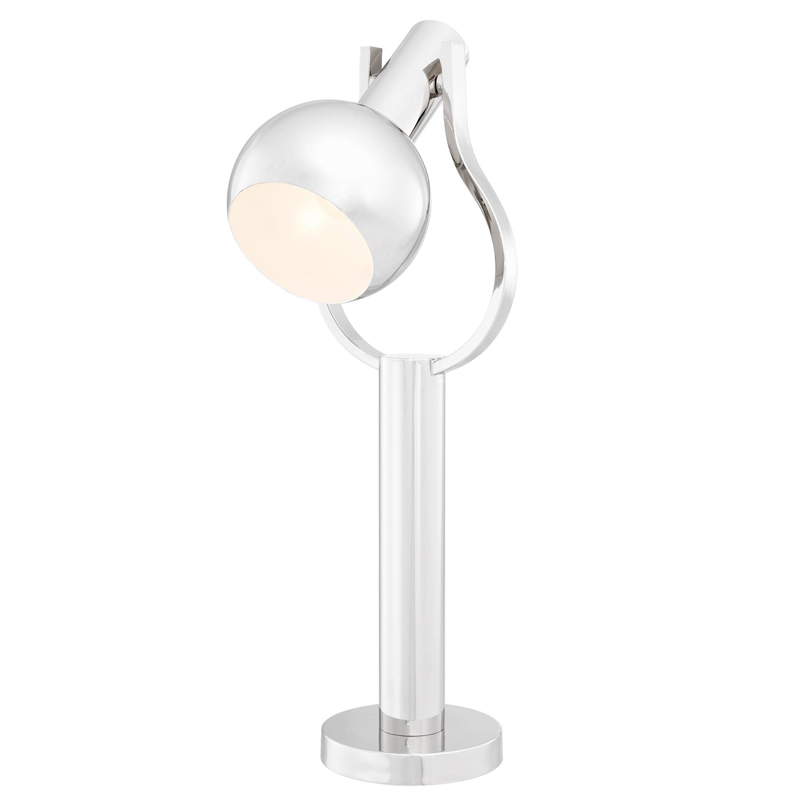 Настольная лампа Eichholtz Table Lamp Jaques Nickel Никель Настольная лампа Eichholtz Table Lamp Jaques Nickel Никель в Барнауле | Loft Concept