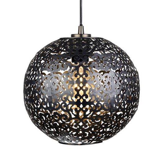 Подвесной светильник Oriental patterns Pendant Black Черный Подвесной светильник Oriental patterns Pendant Black Черный в Барнауле | Loft Concept