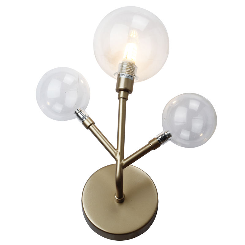 Бра Berries Trio Sconce gold Винтажное Светлое Золото Прозрачный Бра Berries Trio Sconce gold Винтажное Светлое Золото Прозрачный в Барнауле | Loft Concept