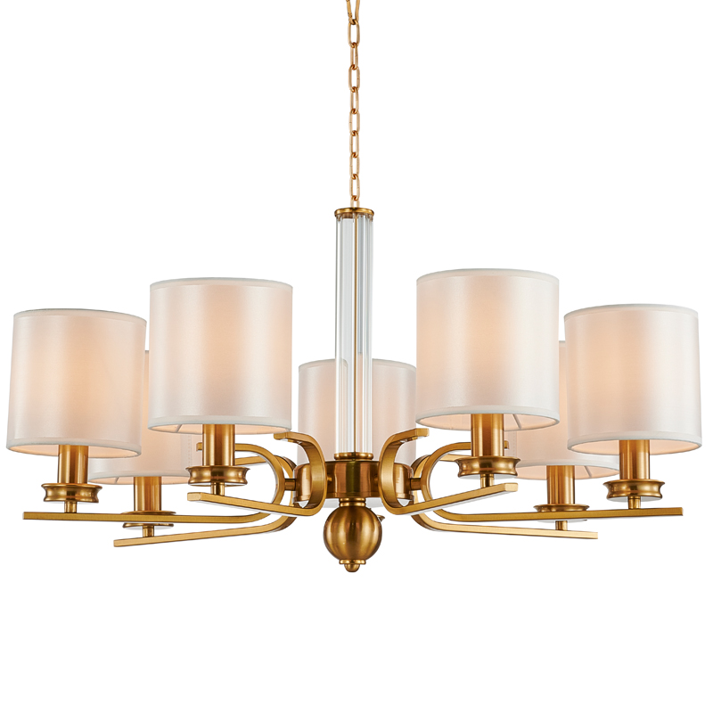 Люстра Armel Chandelier 70 Бронза Прозрачный Белый Люстра Armel Chandelier 70 Бронза Прозрачный Белый в Барнауле | Loft Concept