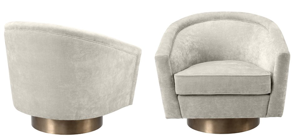 Кресло Eichholtz Swivel Chair Catene Sand Кресло Eichholtz Swivel Chair Catene Sand - Loft-Concept в Барнауле