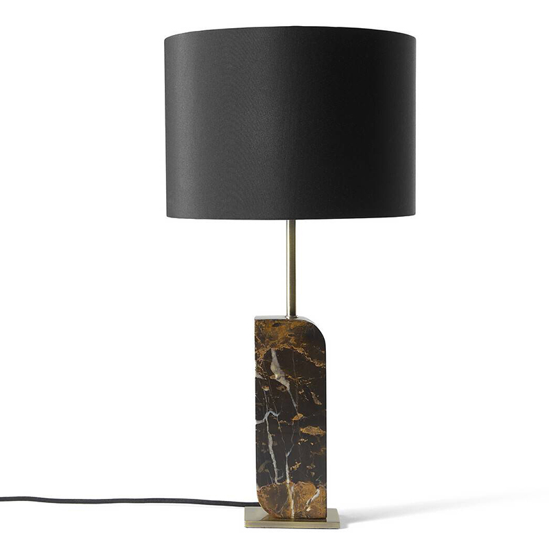 Настольная лампа Franca Marble Stand Черный Латунь Настольная лампа Franca Marble Stand Черный Латунь в Барнауле | Loft Concept