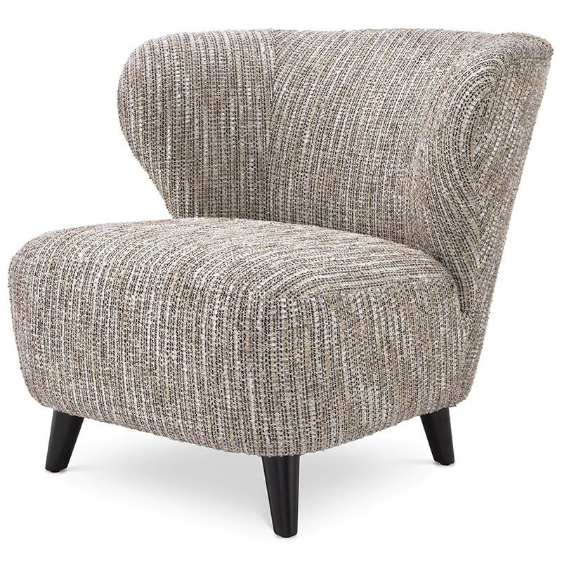 Кресло Eichholtz Chair Hydra Бежево-серый Черный Бежево-серый Черный Кресло Eichholtz Chair Hydra Бежево-серый Черный Бежево-серый Черный в Барнауле | Loft Concept