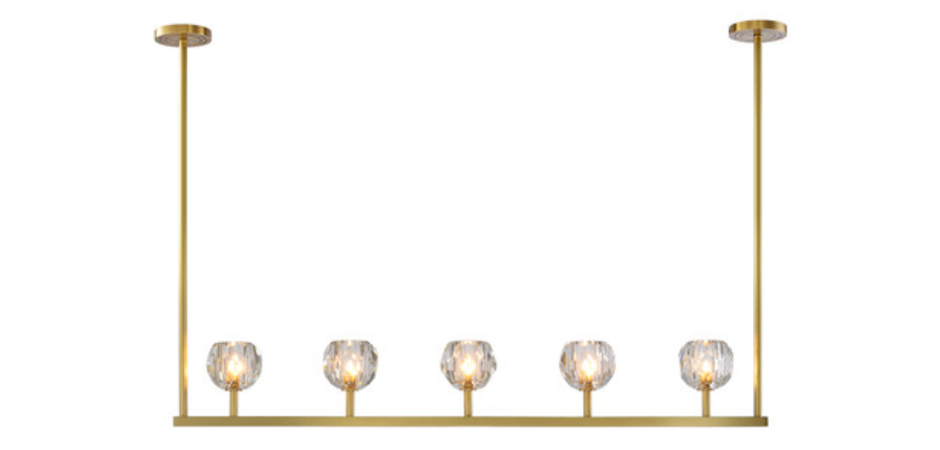 Люстра RH Boule De Cristal Linear Chandelier 5 Люстра RH Boule De Cristal Linear Chandelier 5 - Loft-Concept в Барнауле