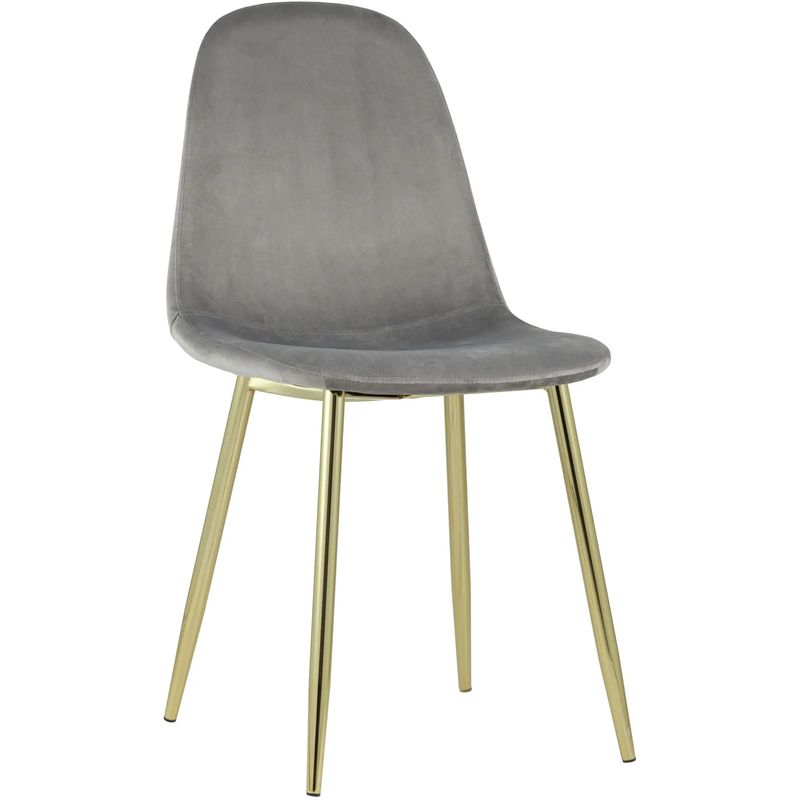 Стул Archie Chair Серый велюр Золотые ножки Серый Золотой Стул Archie Chair Серый велюр Золотые ножки Серый Золотой в Барнауле | Loft Concept