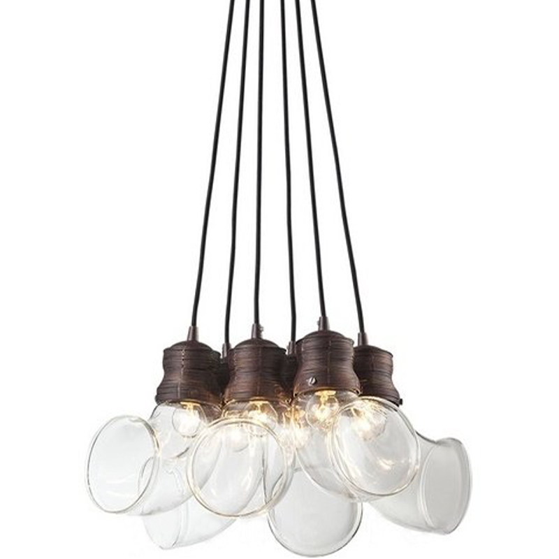 Светильник Glass Horn Pendant 6 Коричневый Светильник Glass Horn Pendant 6 Коричневый в Барнауле | Loft Concept