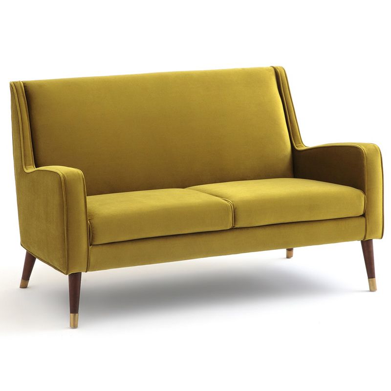 Диван Classic Furniture горчичный Горчичный Латунь Диван Classic Furniture горчичный Горчичный Латунь в Барнауле | Loft Concept