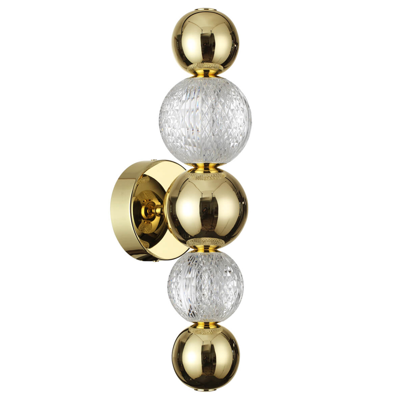 Светодиодное бра Crystal Globule Золото Золотой Прозрачный Светодиодное бра Crystal Globule Золото Золотой Прозрачный в Барнауле | Loft Concept