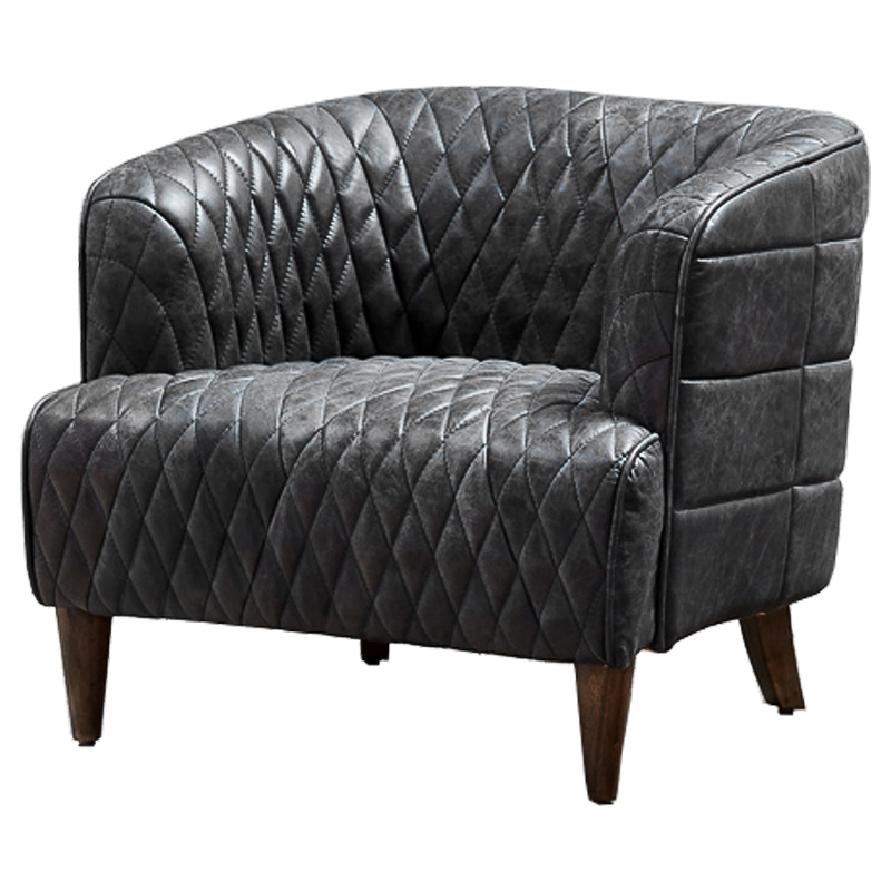 Кресло Philadelphia Armchair Graphite Графит Коричневый Кресло Philadelphia Armchair Graphite Графит Коричневый в Барнауле | Loft Concept